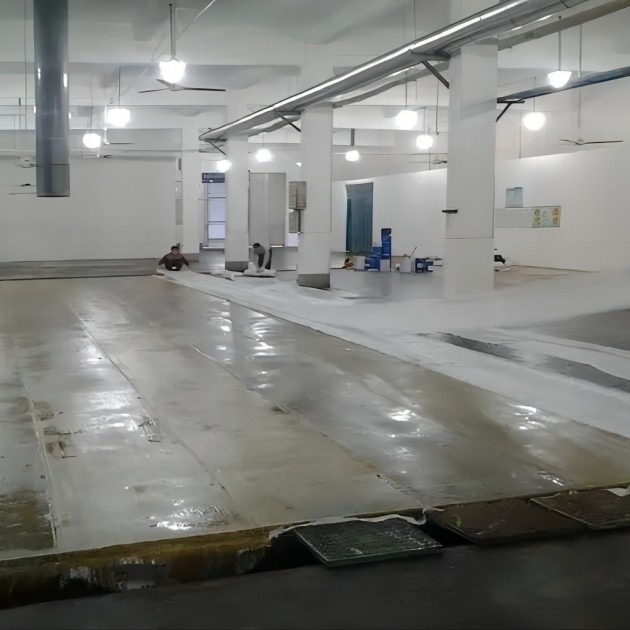 海北防腐蚀地坪,环氧玻纤地坪，玻纤工业地坪，环氧玻纤布地坪,乙烯基玻纤布地坪产品图3